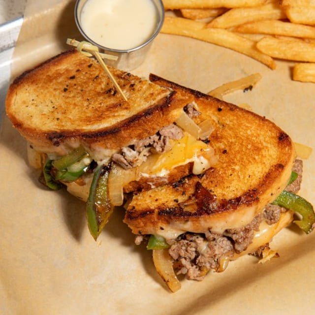 The Cheese "Almighty" Steak Grilled Cheese.