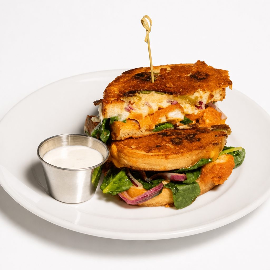 The Buffalo Chicken Grilled Cheese.