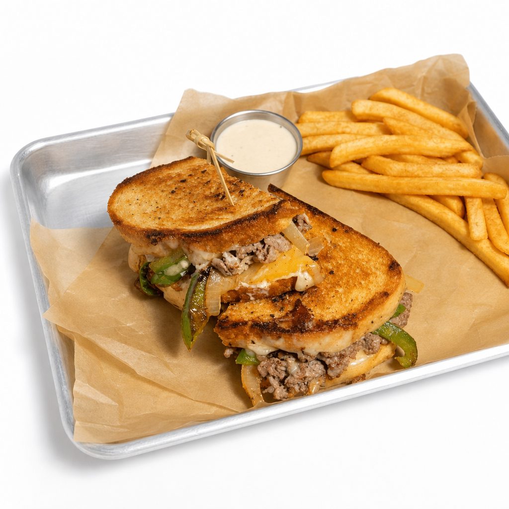 The Cheese "Almighty" Steak Grilled Cheese.