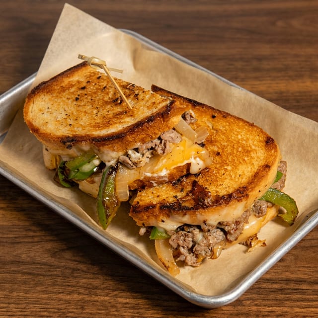 The Cheese "Almighty" Steak Grilled Cheese.